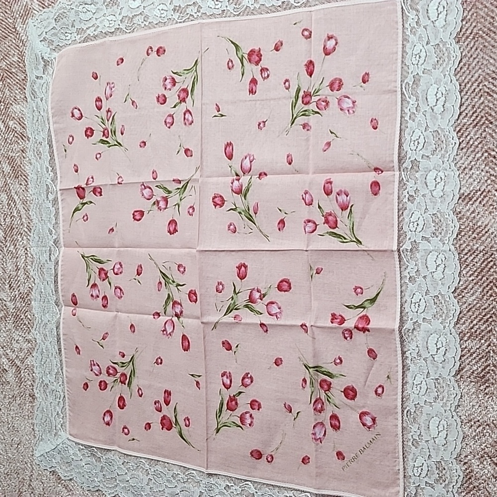 ❤️ PIERRE BALMAIN Handkerchief Cotton Brandnew